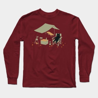 Autumn Meow camping Long Sleeve T-Shirt